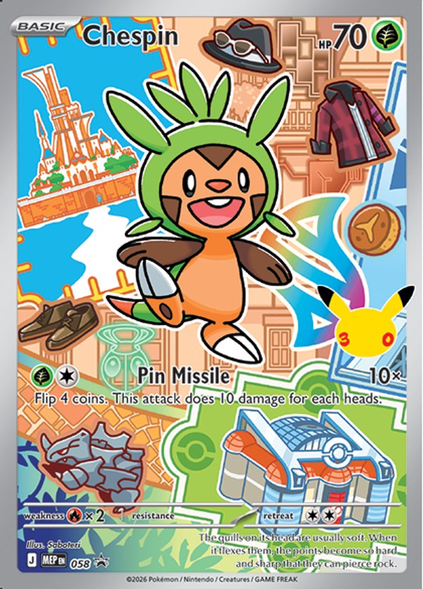 Chespin - First Partner Illustration Collection Series 3