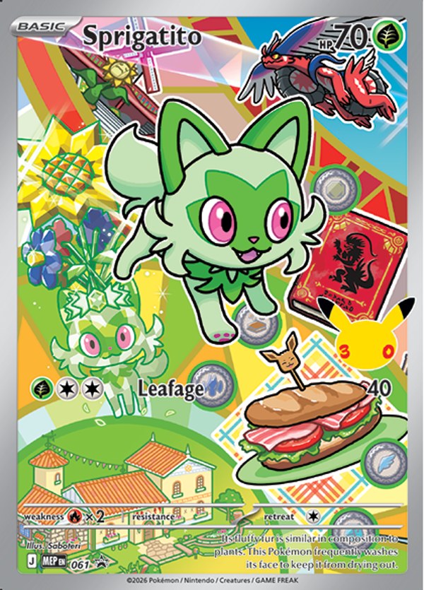 Sprigatito - First Partner Illustration Collection Series 3
